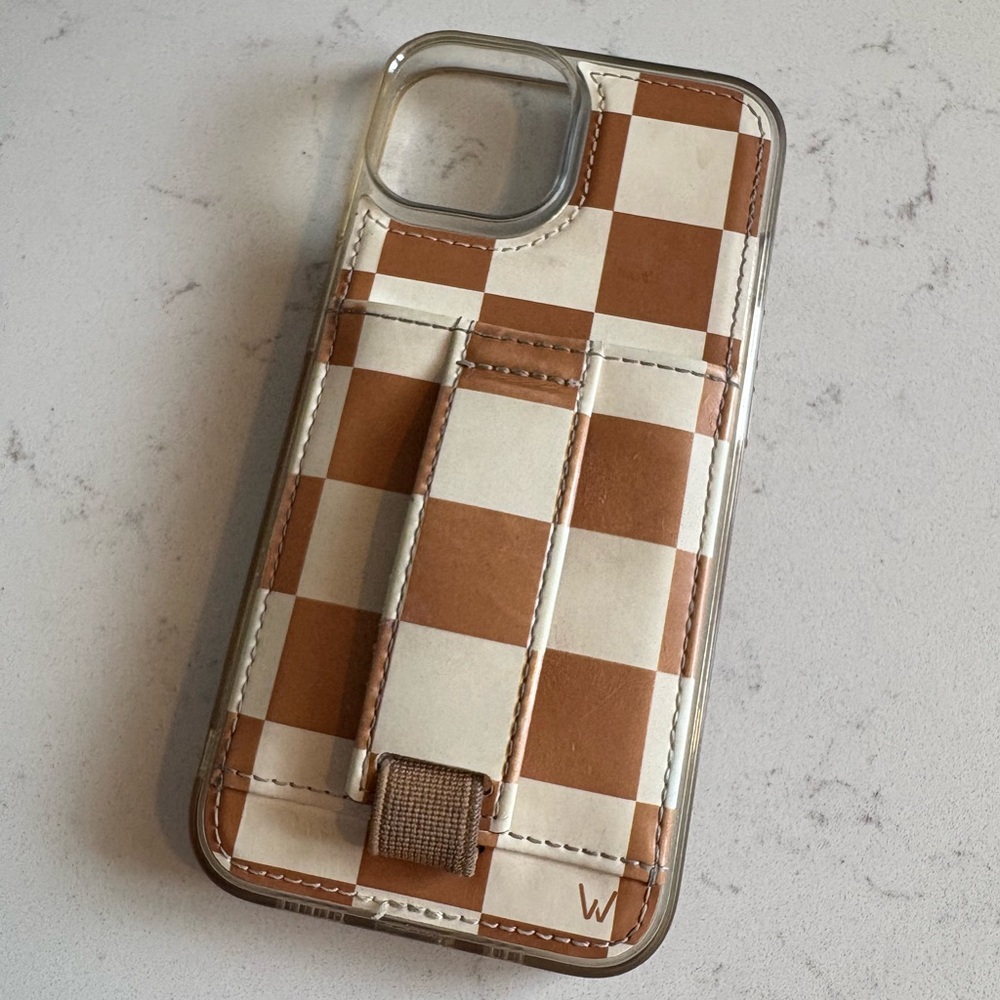 iPhone 13 or 14 Chestnut Checks Walli case
